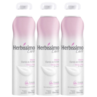 Kit 3 Desodorante Aerossol Herbíssimo Care Sem Álcool Hibisco 150Ml – Dana em Oferta na Shopee