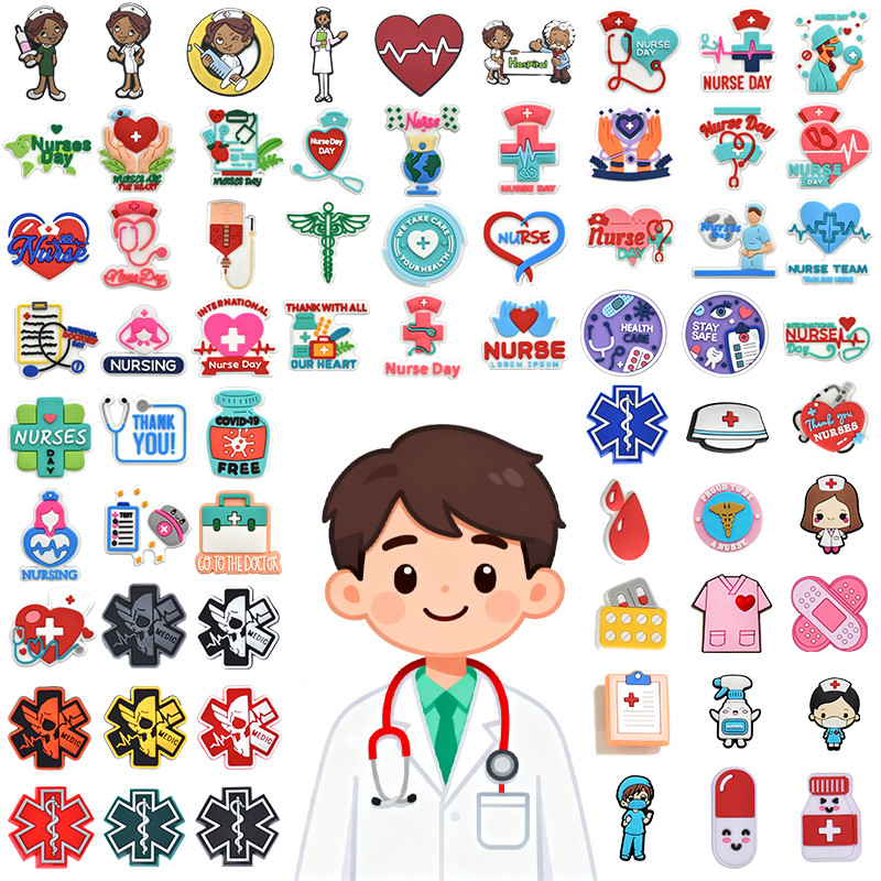 Alfinetes De Decoração De Sapato Botão Médico De Enfermeira