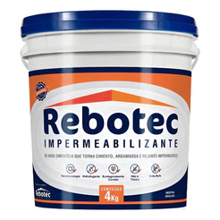 Rebotec Impermeabilizante 4kg Balde - Original sua casa sem infiltraçoes