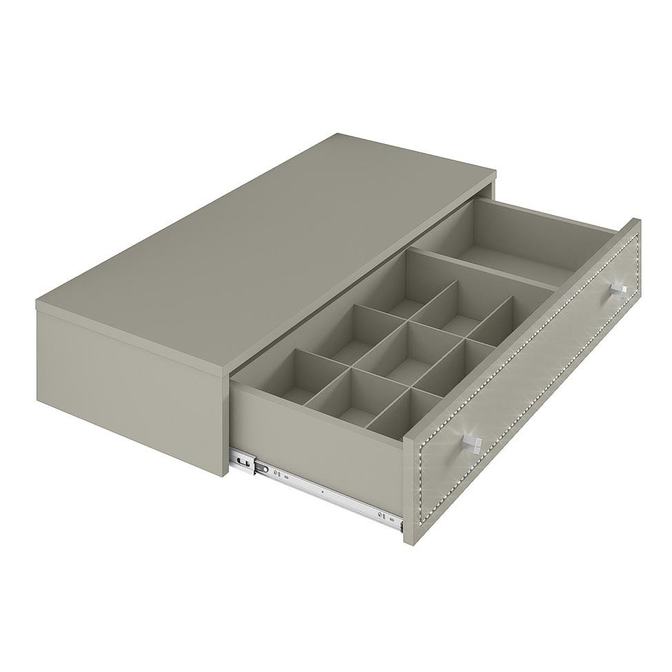 Penteadeira Suspensa Strass 1 Gaveta Off White 80 cm em Oferta na Shopee