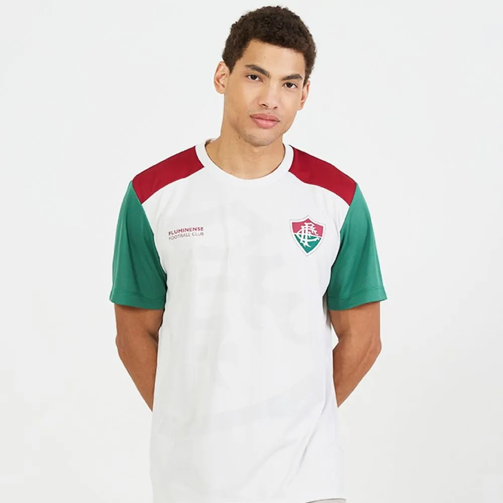 Camisa Fluminense Pulsar Off White e Bordô em Oferta na Shopee