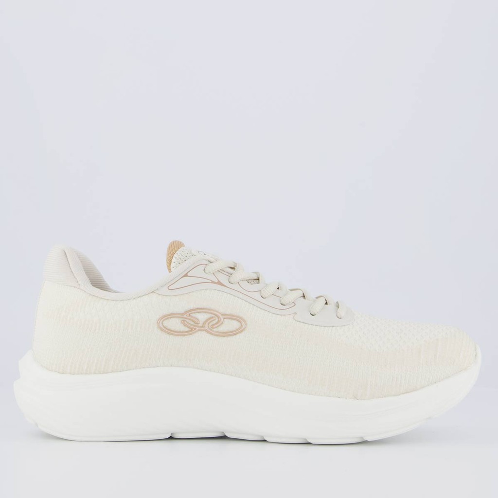 Tênis Olympikus Vertice Feminino Bege em Oferta na Shopee