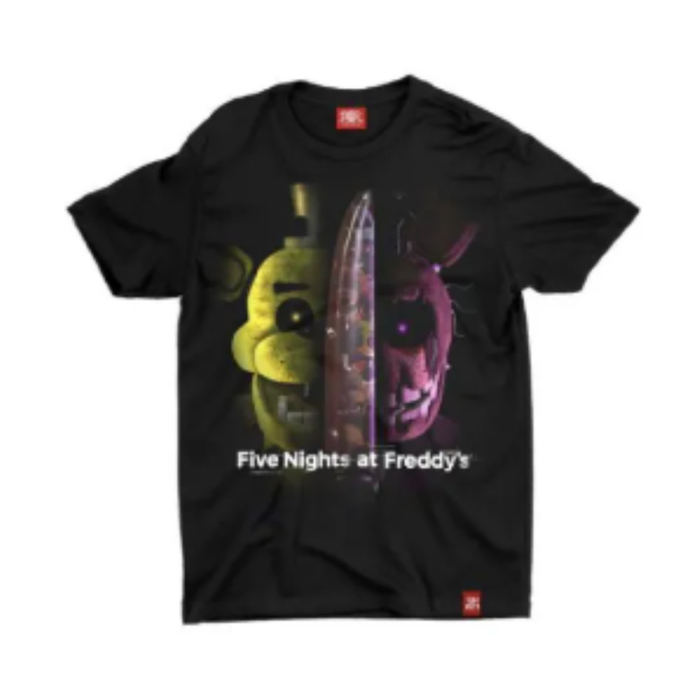 Camiseta - Five Nights at Freddy's Preta