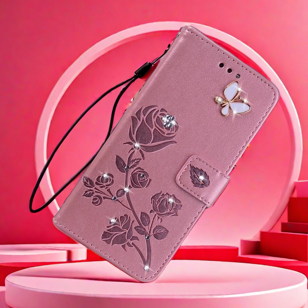 Capa Carteira De Couro Flip Para OPPO A6X A6 Pro A5 Pro A40 A60 A78 A79 Reno 14F 13F 14 13 12 Pro Realme C75 em Oferta na Shopee