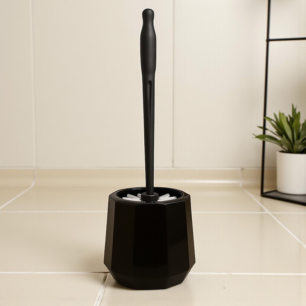 Escova Sanitária com Suporte – Limpeza Higiênica e Eficiente para Banheiro em Oferta na Shopee