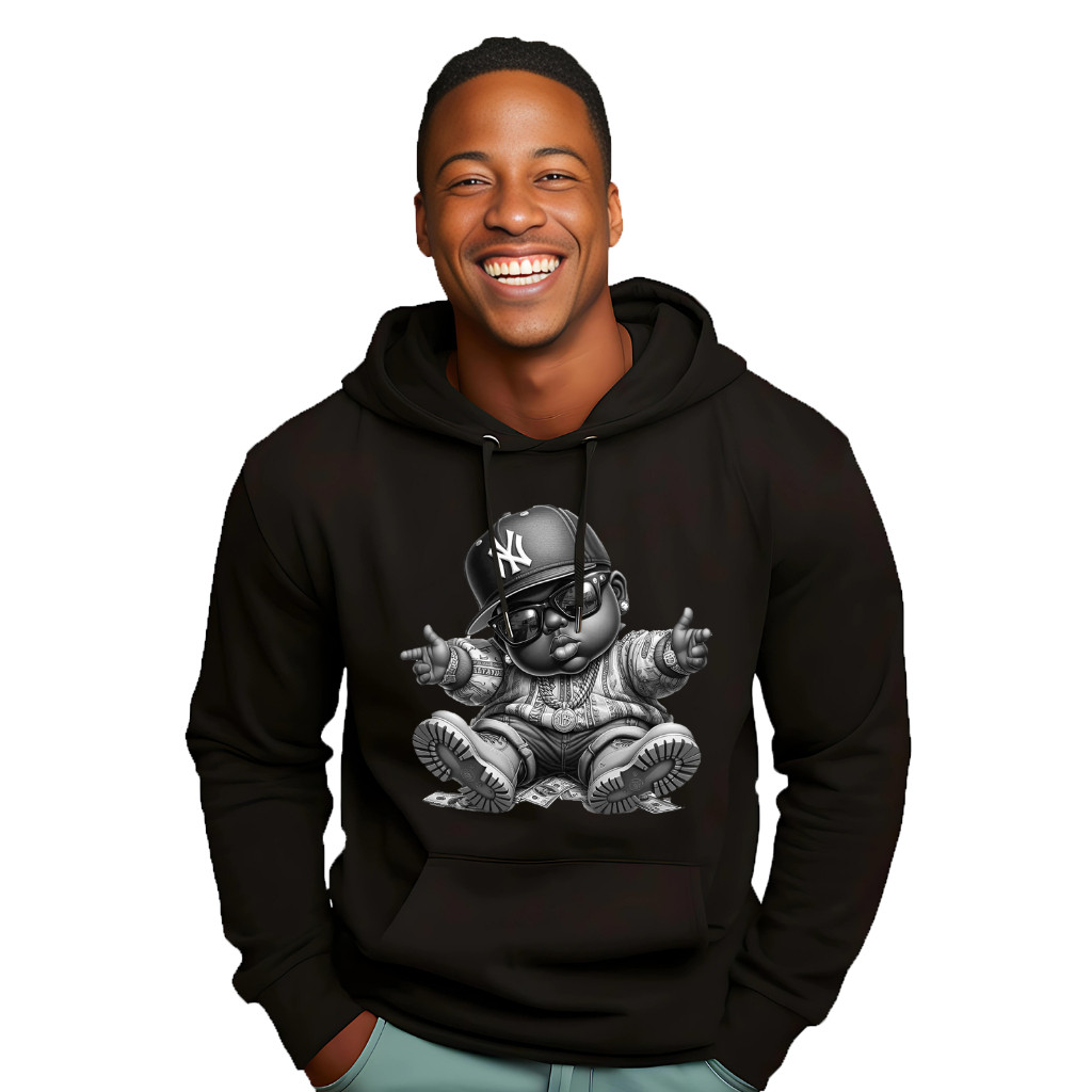 Moletom Blusa de Frio Hip Hop Rap Americano Gueto Brooklin Big Estilo de Rua