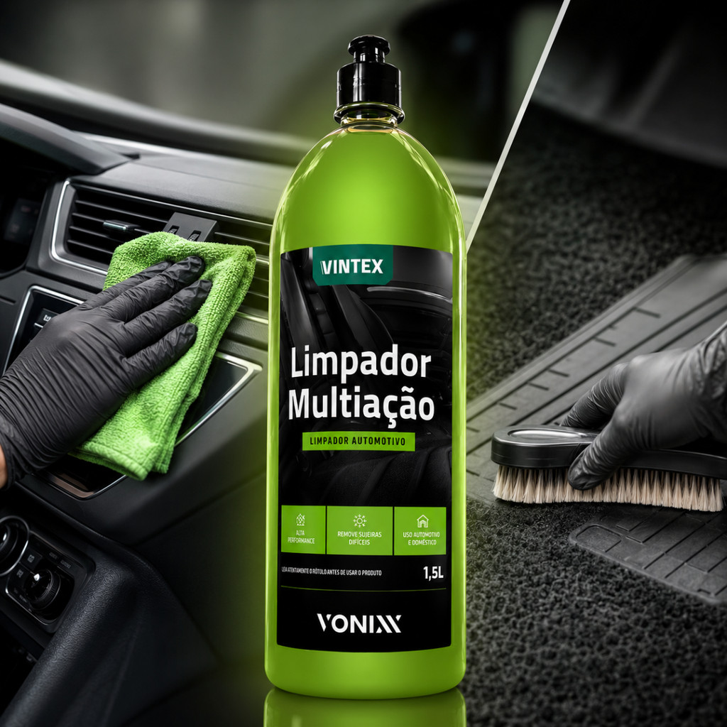 Limpador Multiação Apc 1,5l Vonixx Limpa Banco Painel Teto