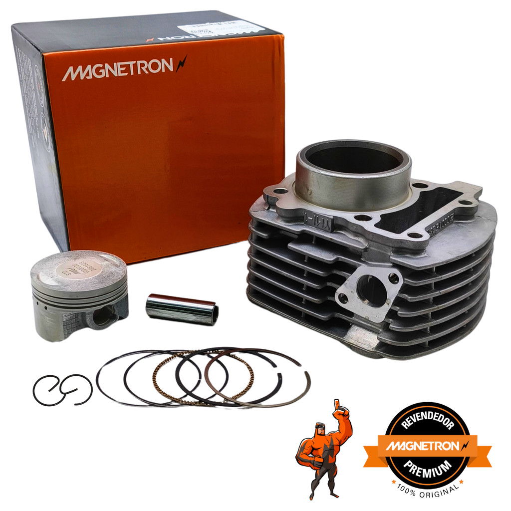 Kit Cilindro Motor Yamaha Xtz crosser 150 ABS E/ED/S/Z 2015 a 2023 com pistão e anéis Std - magnetron