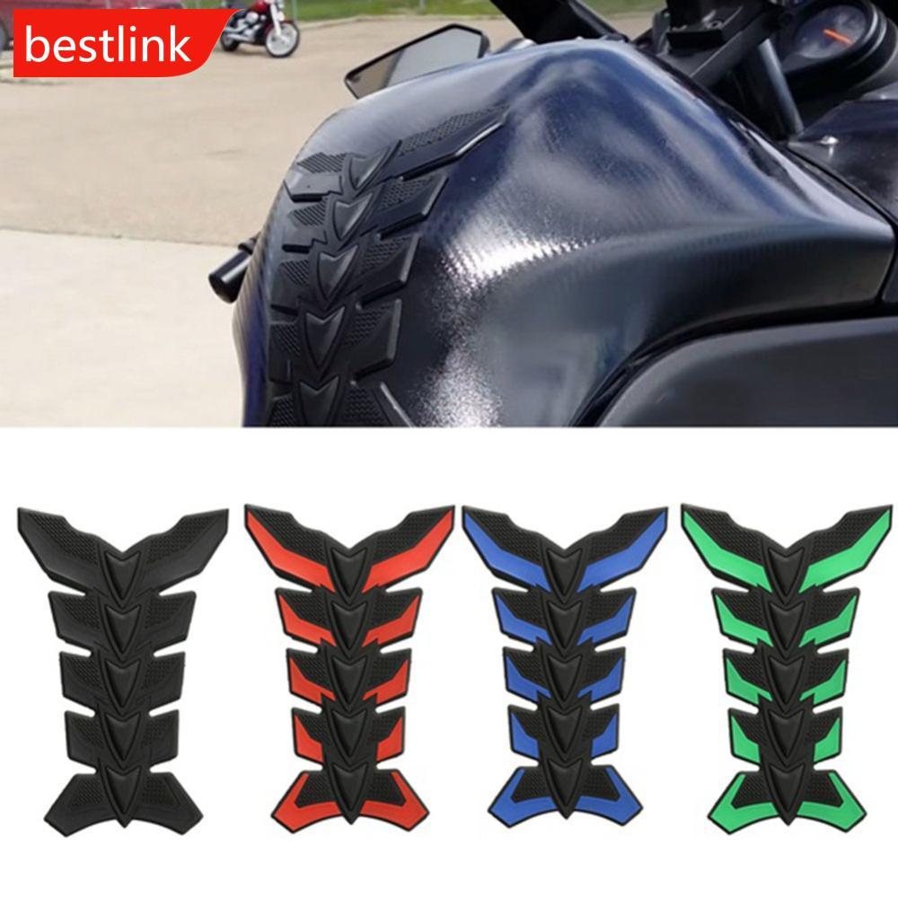 BESTLINK 3D Borracha Motocicleta Gel Gás Óleo Tanque De Combustível Almofada Decalque Adesivo V2W9