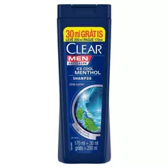 Shampoo Clear Anticaspa Ice Cool Menthol 200ml