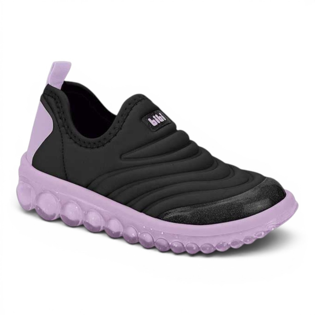 Tênis Roller 2.0 Infantil Feminino Bibi Preto e Roxo