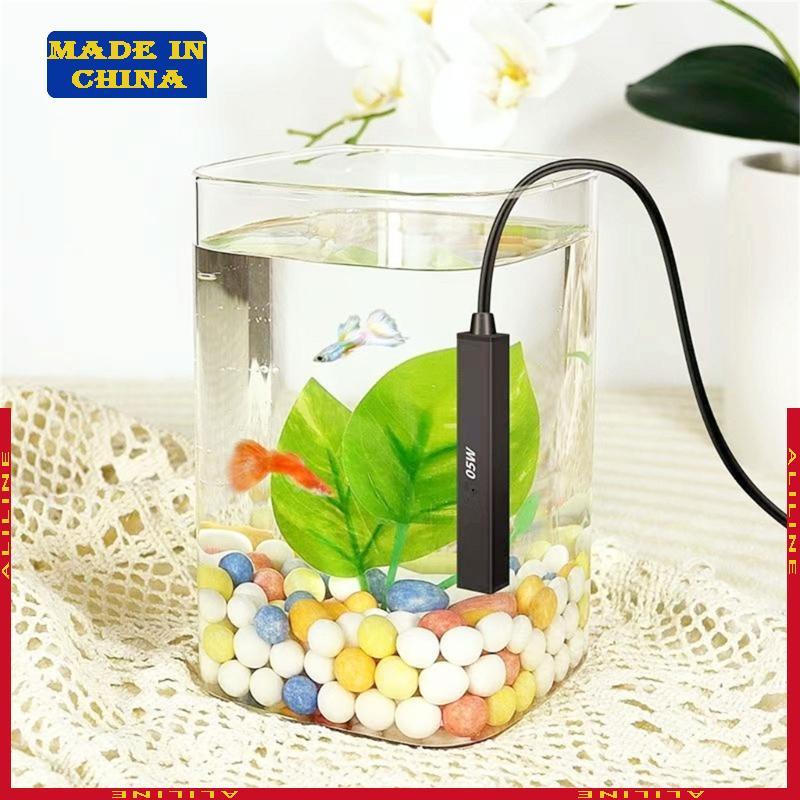 ALI FishTanks Aquecedor De Água Aquário Haste De Aquecimento 5w 10W Mini Para Salgada Marinha E Doce