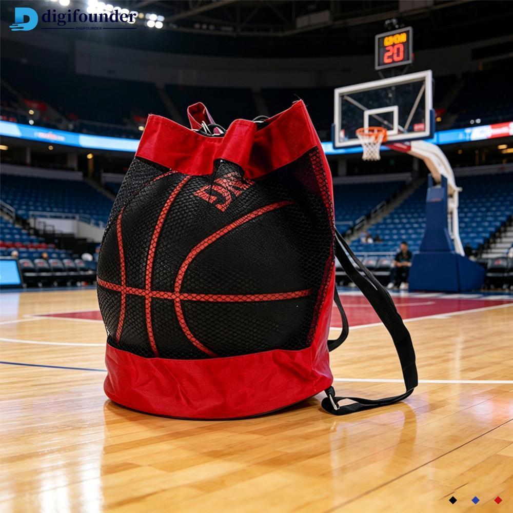 DIGIFOUNDER Oxford Tecido Basquete Armazenamento Mochila Design De Malha Respirável Para Futebol Vôlei E Roupas Esportiv