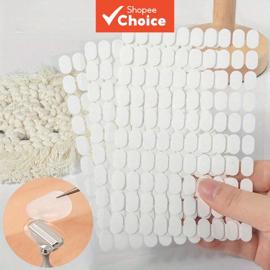 400 peças de fita de gel de dupla face para pressionar, adesivo de cola para unhas, adesivos transparentes, suporte de