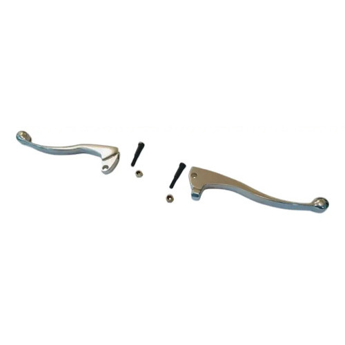Par De Manetes Yamaha Dt200 Alumínio Polido Porca E Parafuso