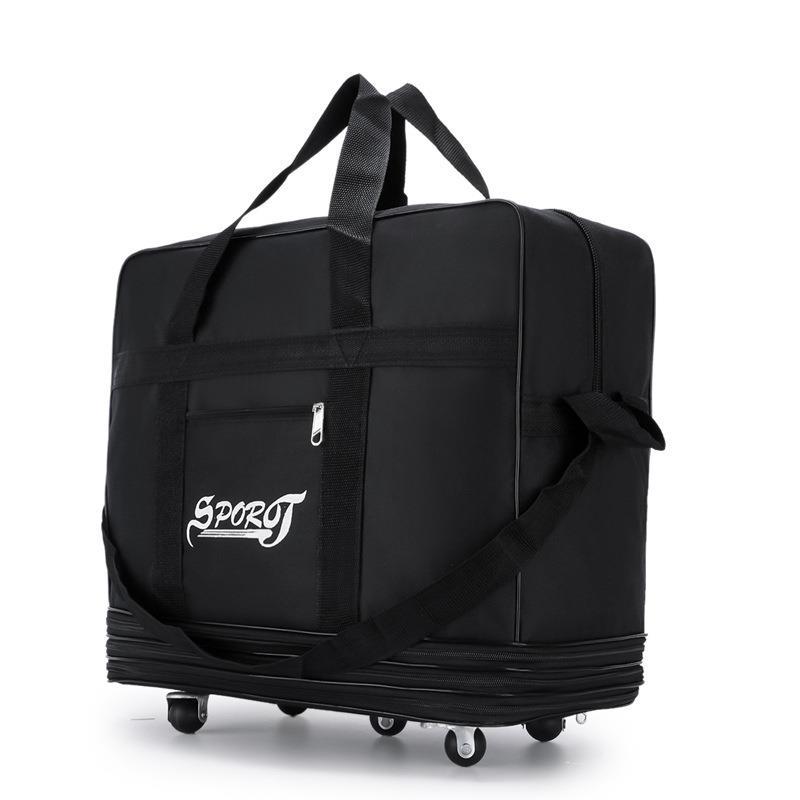 Bolsa de bagagem com rodas, grande capacidade, grande capacidade, armazenamento à prova d'água, resistente ao desgaste,