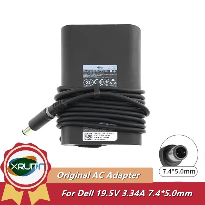 Original 19.5V 3.34A 65W Adaptador AC Carregador De Portátil Para Dell Latitude 5400 5480 5490 7490 E5500 E5470 E6430 E6