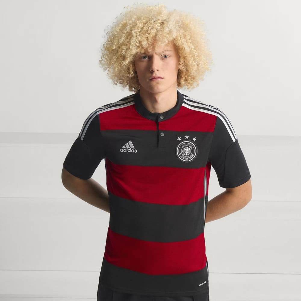 Camisa Alemanha II Adidas 2014 Vermelho/Preto Oficial + NF
