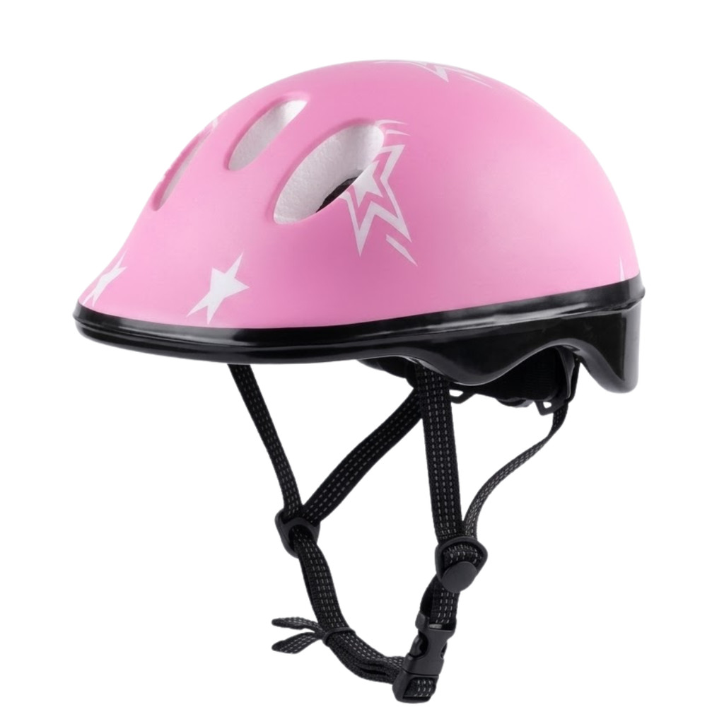 Capacete Infantil para Patins Skate Bicicletas Rollers Rosa Moove
