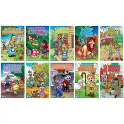 Pacote com 10 Livros Diferentes | Fábulas em Quadrinhos