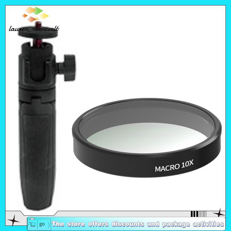 Para Câmera De Ação Nano Compatível Com Filtro De Lente 10X + Mini Selfie Stick Retrato Foco MACRO
