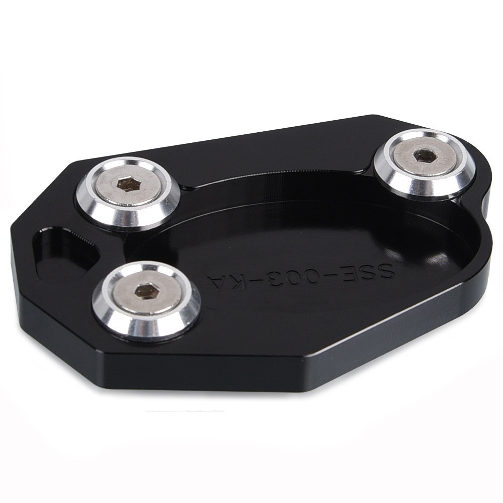 Para Kawasaki NINJA 400/ZX-6R/Z650 Z800/Z1000/Z900 Suporte Lateral Ampliador Trenó Sidestand Kickstand Pé Almofada Acess