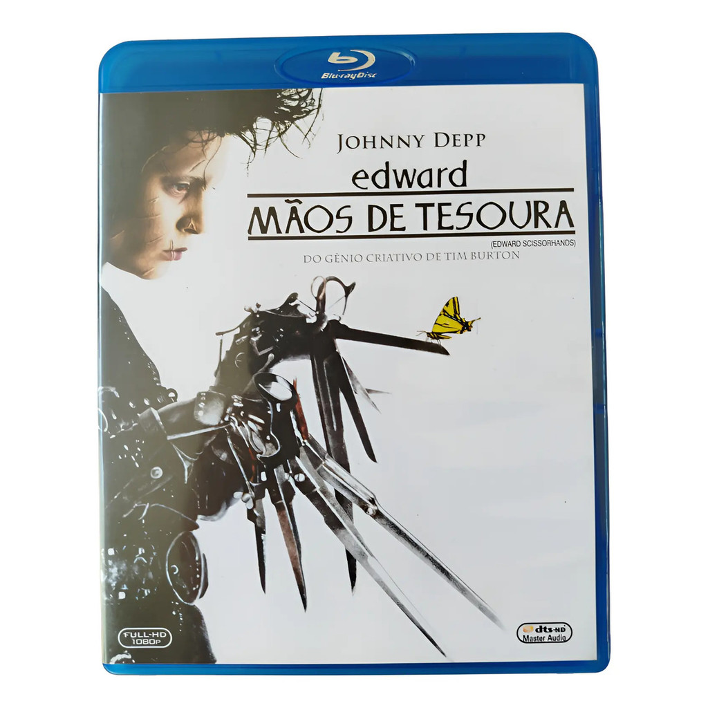 Blu-ray Filme Edward Mãos De Tesoura 1990 Tim Burton Johnny Depp