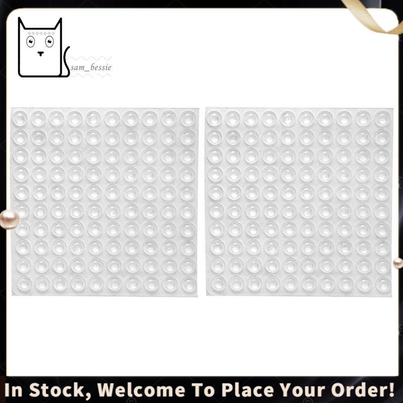 200x Pés De Borracha Transparentes Almofadas Adesivas Auto-Vara Pára-Choques Som Amortecimento Porta Armário Buffer , 8