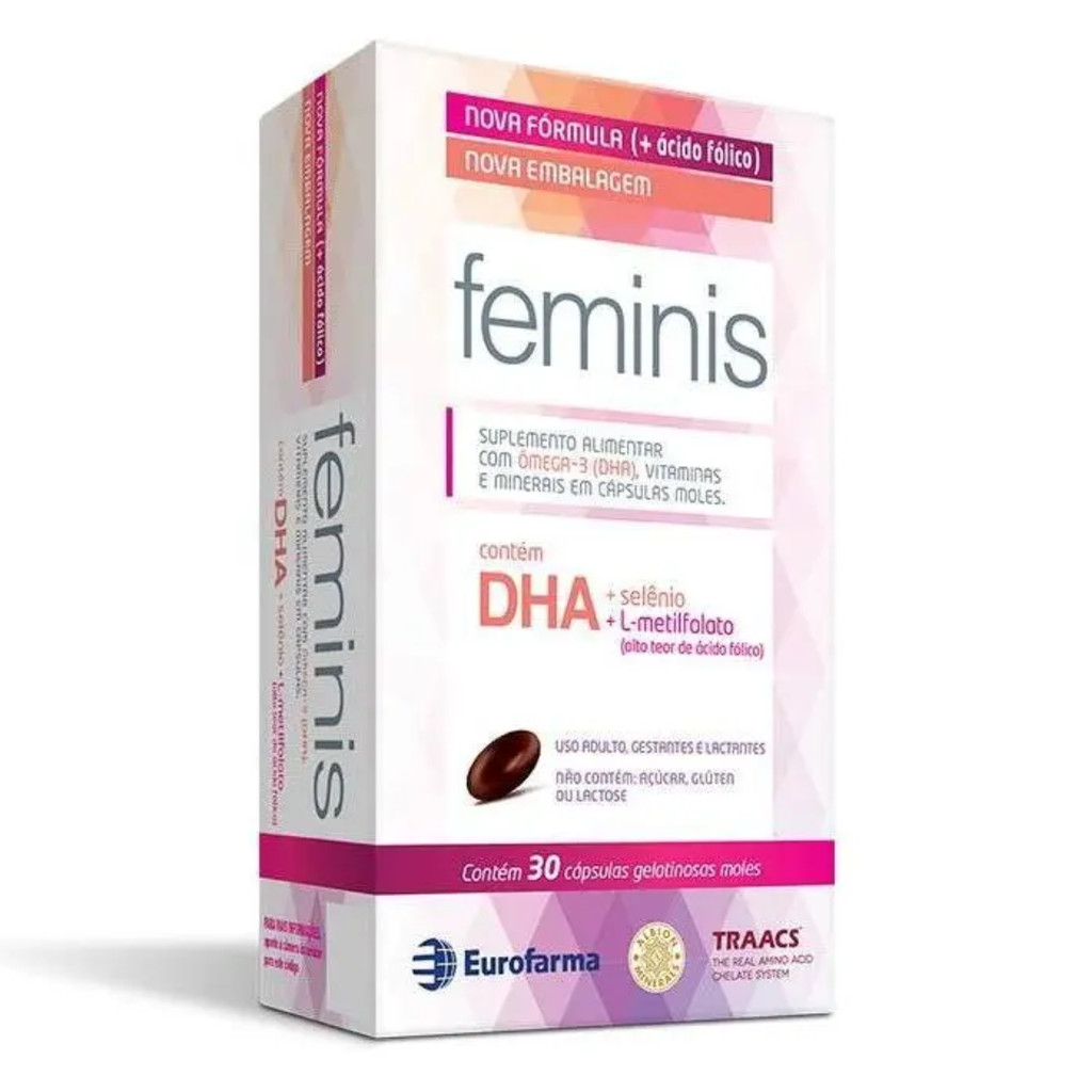 Suplemento Alimentar Feminis DHA 30 Cápsulas Gelatinosas Moles - Eurofarma