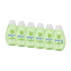 KIT 6 Shampoos Johnson's Baby Cabelos Claros 400ml