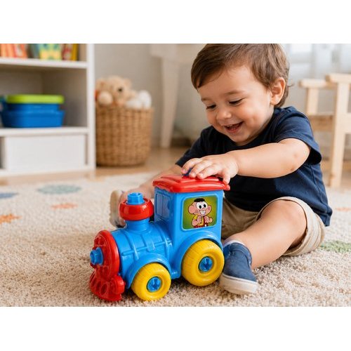 Trenzinho Infantil Turma Monica Cascao Brinquedo Educativo Trilhos Resistente Colorido