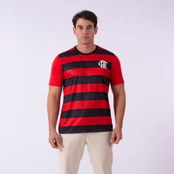 Camisa Flamengo Shout Braziline Masculina Oficial Flamengo Casual Torcedor