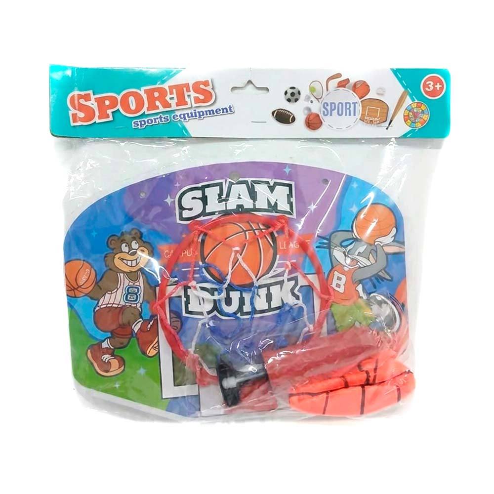 Mini Conjunto De Cesta De Basquete Com Bomba E Bola Ehm0110 Domni — imagem 2 de 2