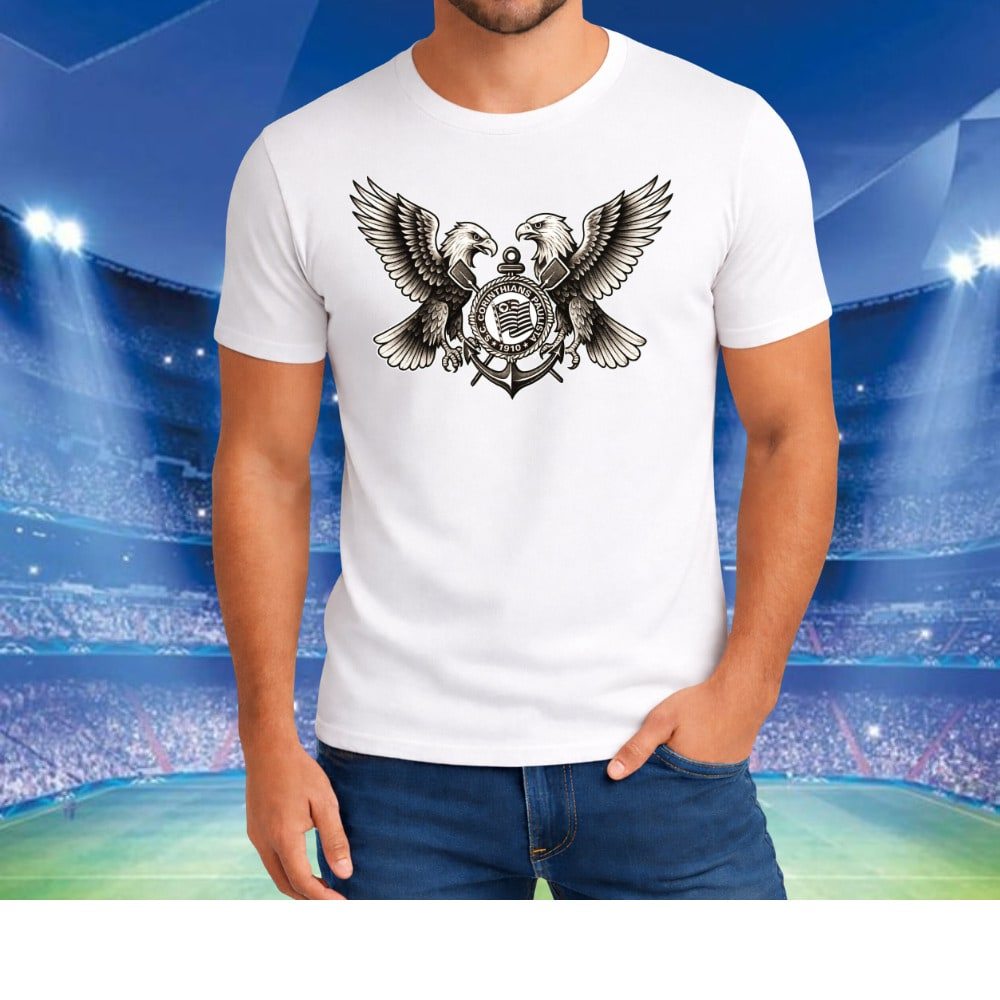 Camisa Camiseta Corinthians Time Futebol Malha Premium 30.1 Lançamento Novidade