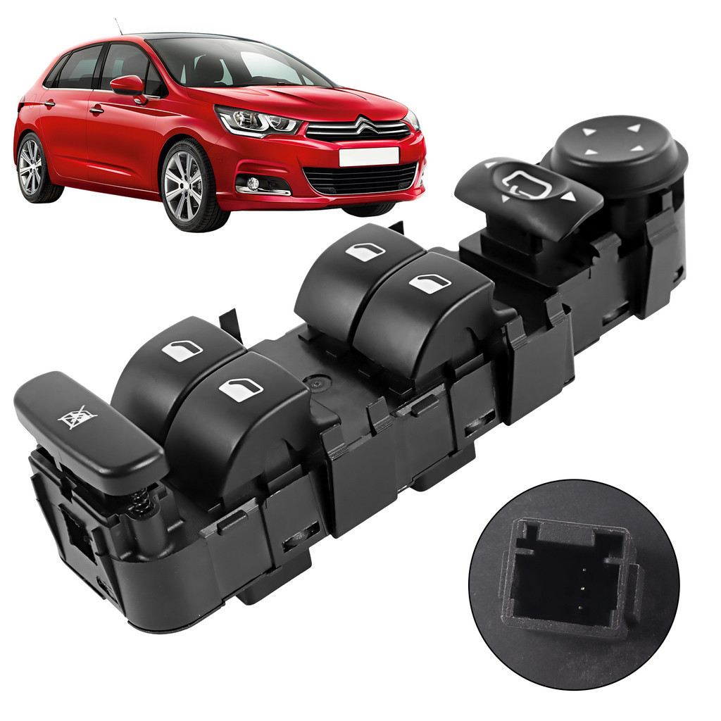Comando Botão Vidro Eletrico Citroen C4 Hatch/C4 Pallas 2.0 Novo