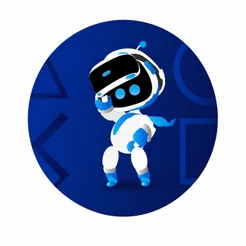 Painel Redondo Mini Ou Grande Decoração Festa Robô Azul Astro Espaço Infantil Futurista