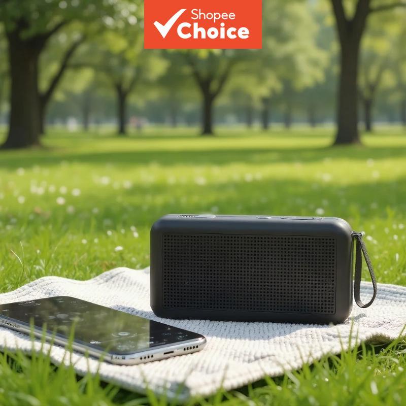 【SAIMILI】Caixa de som portátil para carro, mini coluna sem fio, estéreo 5W, tocador de música com subwoofer, para uso em