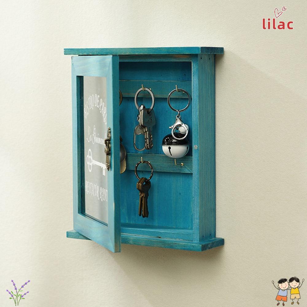 Caixa De Armazenamento De Chave LILAC , Organizador De Porta Acrílica De 6 Ganchos , Parede Decorativa De Material