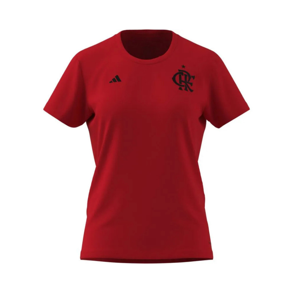 Camisa Flamengo Feminina Poliamida Vermelha Adidas