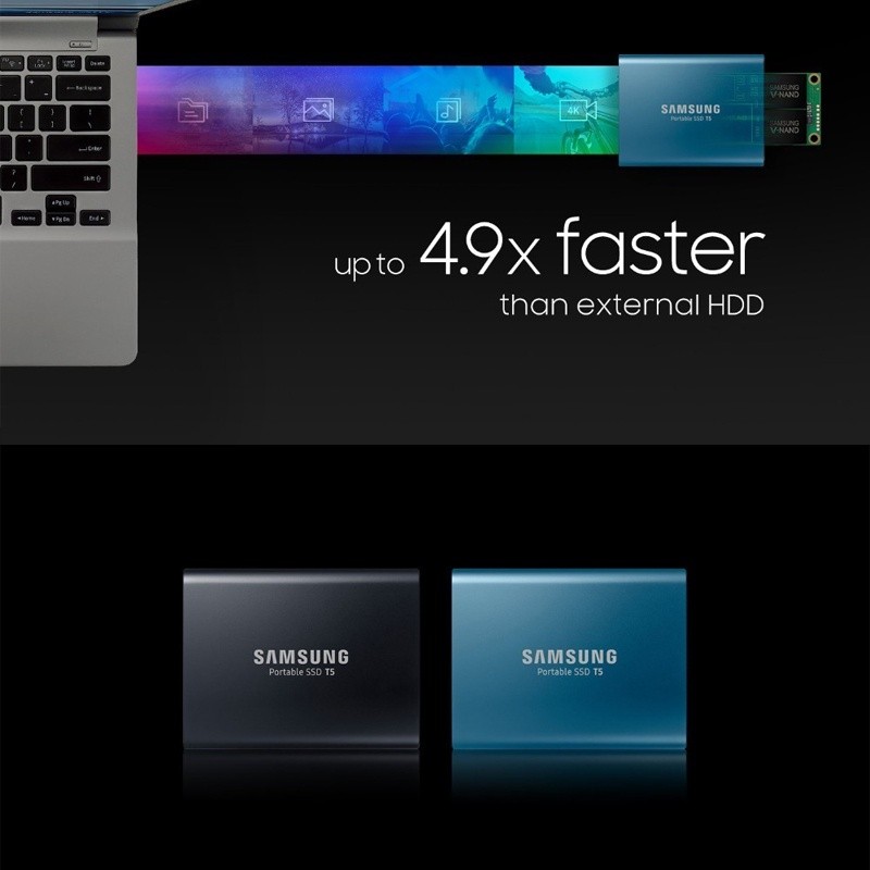 Samsung SSD Externo De 128TB 4TB 8TB 16TB 30TB Portable HDD USB3.1 Tipo-C Interf