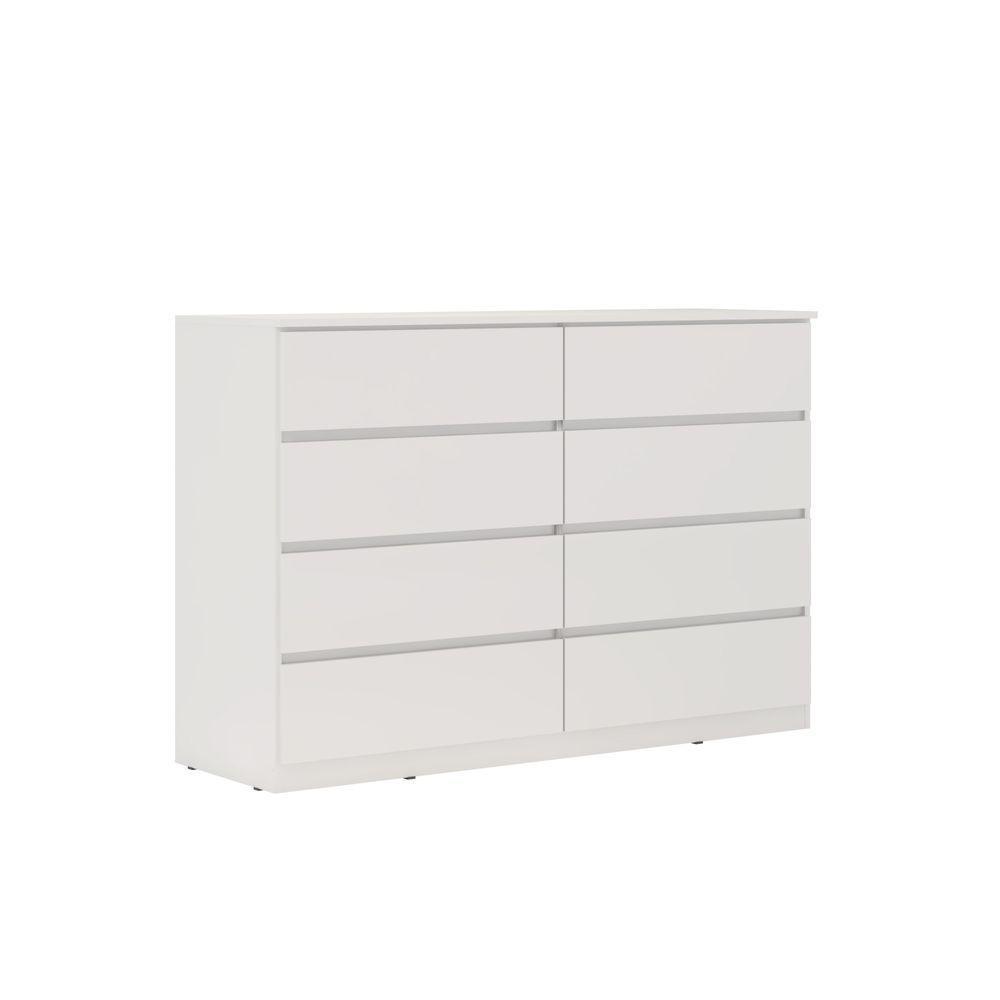 Cômoda 8 Gavetas Sintra Branco Brilho - Demóbile
