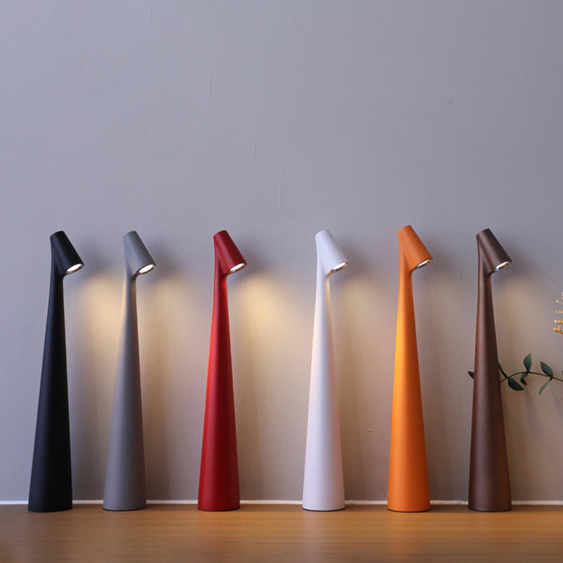 Candeeiro De Mesa LED Recarregável Regulável Sala Estar Quarto Cabeceira Hotel Luminária Moderna Decoração Para Casa Luz