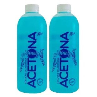 2 Unidades De Removedor De Esmalte Monaly 500ml em Oferta na Shopee