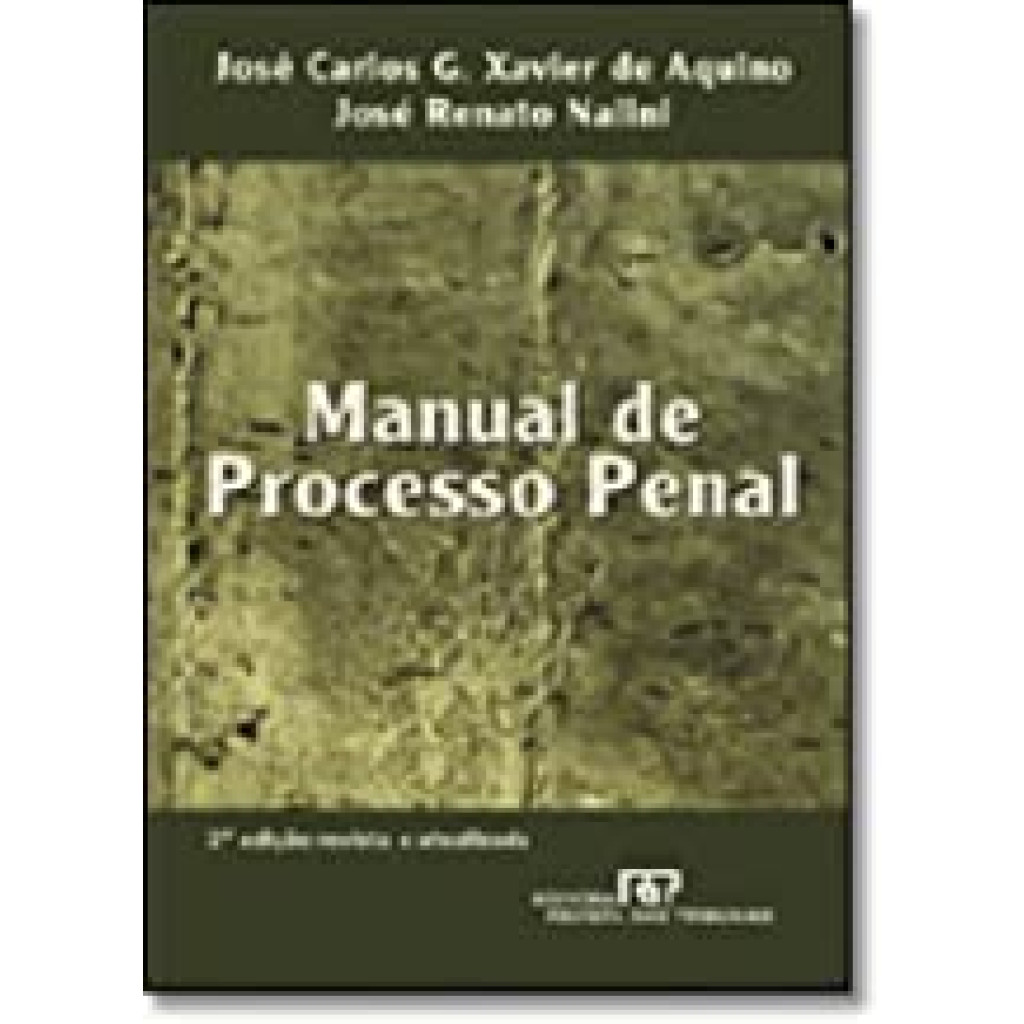 MANUAL DE PROCESSO PENAL