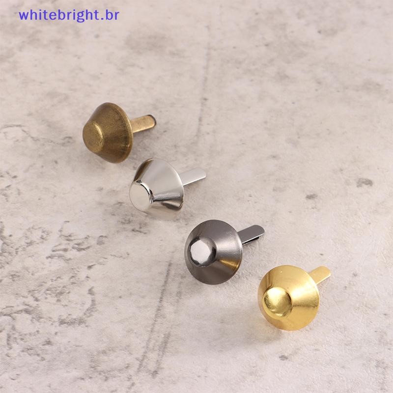 WT 20 Peças De Acessórios Para Bolsa De Metal , Pés , Rebites , Pinos Perfurados , Couro , Faça Você Mesmo , Artesanato 