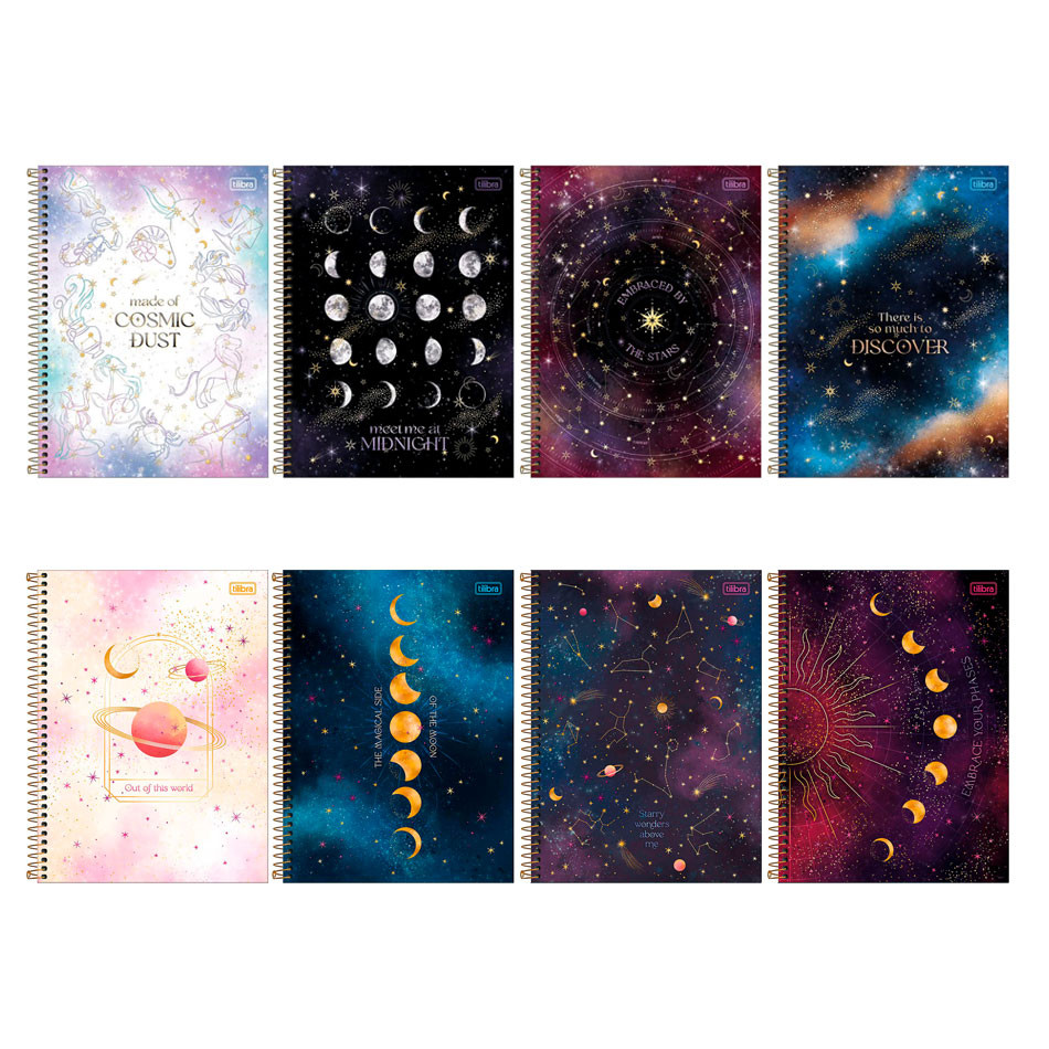 Caderno espiral capa dura universitário 1x1 80 folhas Magic Tilibra em Oferta na Shopee