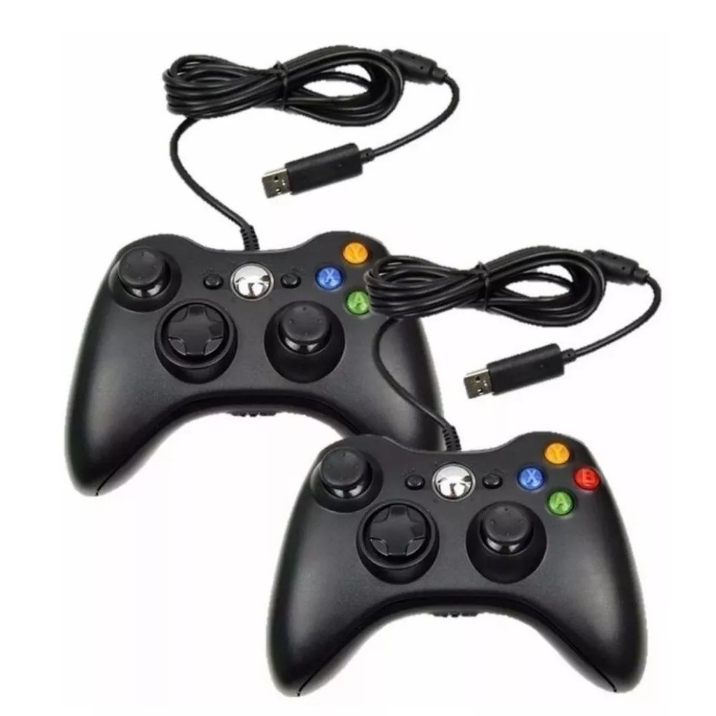 Controle De Xbox 360 Com Fio Para Video Game e PC/ Fat E Pc Joystick Jogo