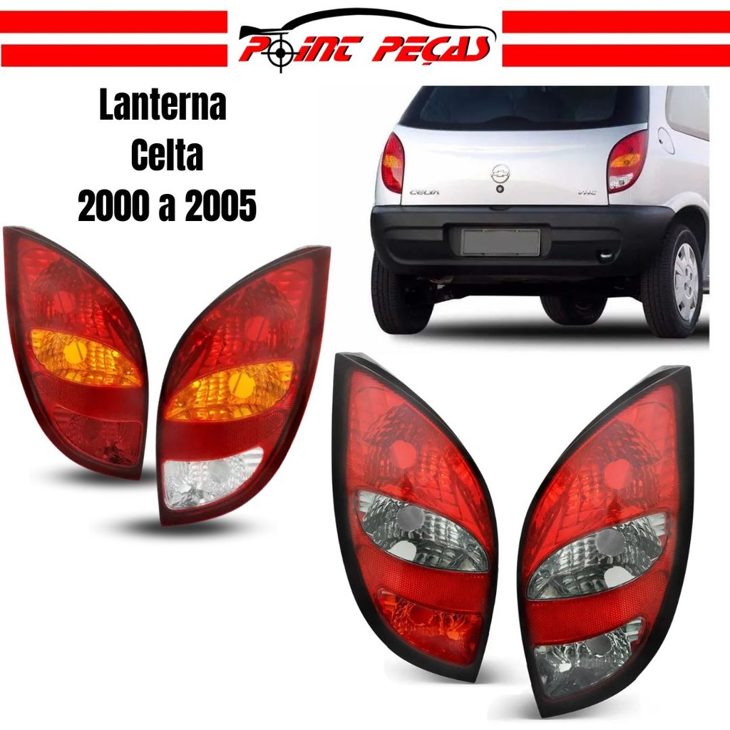 Lanterna Traseira Celta 2001 2002 2003 2004 2005 2006 - 100% Acrílico em Oferta na Shopee