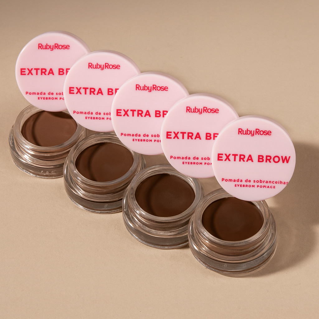 Pomada de Sobrancelhas Extra Brow Ruby Rose Linha Rosa SOB0044 Design Sobrancelha