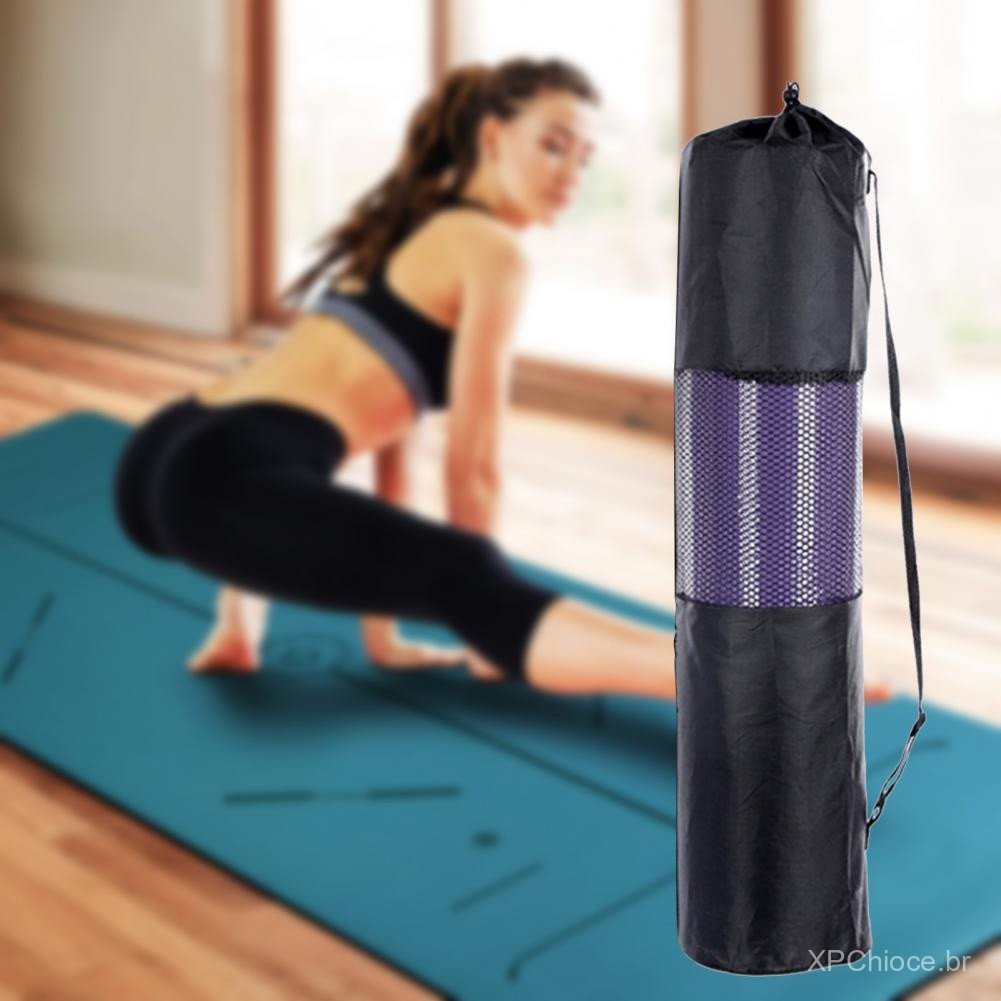 Imagem Ginásio Esportivo Mat yoga Em Casa Para Exercícios Esticar Esteiras De Meditação ABS Saco De pilates